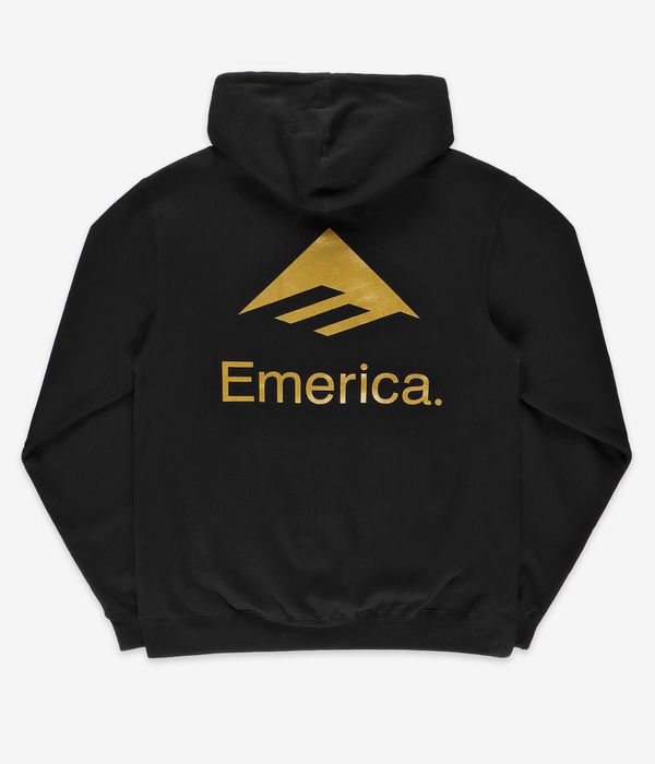 Emerica Lockup Hoodie black gold