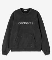 Carhartt WIP Painter Sweatshirt (black destroy wash splatter)