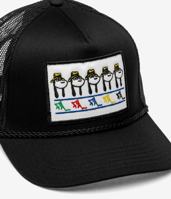 Fucking Awesome Spike Repeat Embroidered 5 Panel Cap (black)