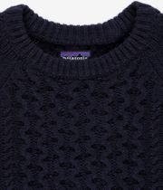 Patagonia Recycled Wool Cable Knit Sweatshirt (new navy)