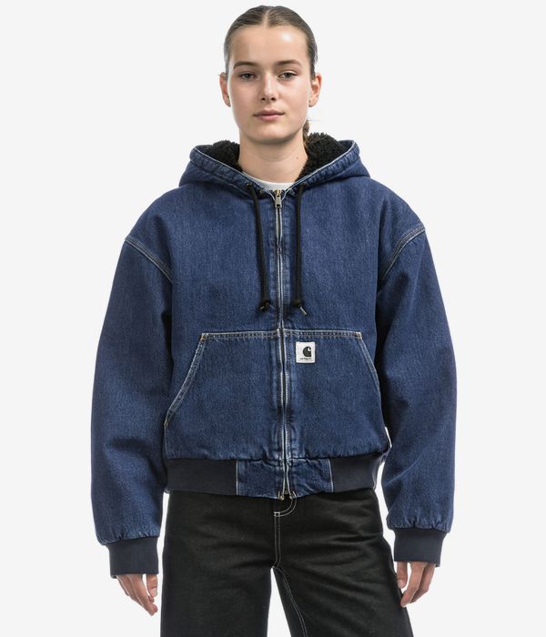 Carhartt WIP W' OG Active Smith Giacca women (blue stone washed)