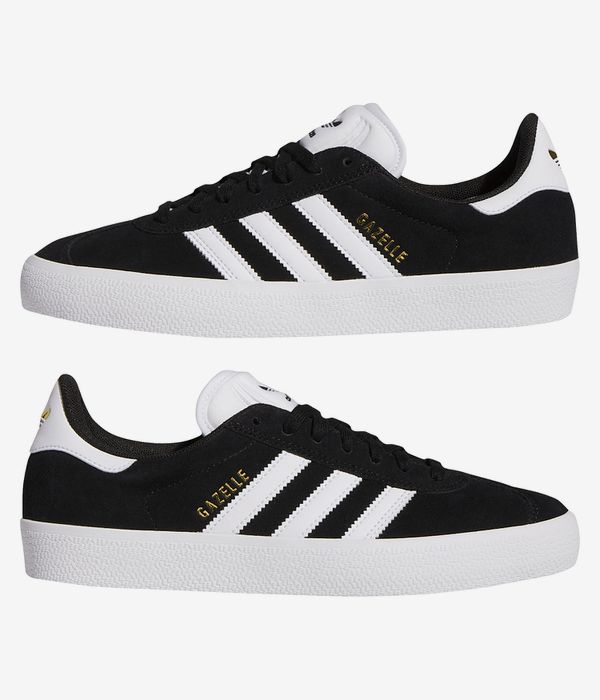 adidas Skateboarding Gazelle ADV Scarpa (core black white gold)