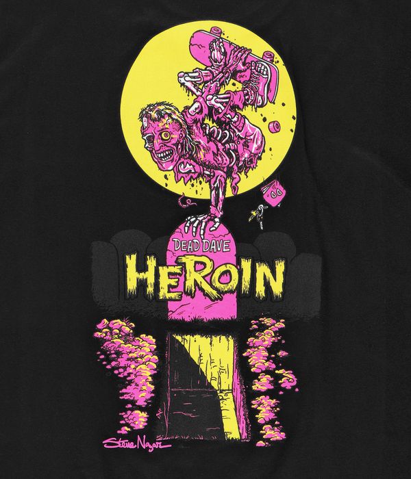 Heroin Skateboards Zombie T-Shirt (black)