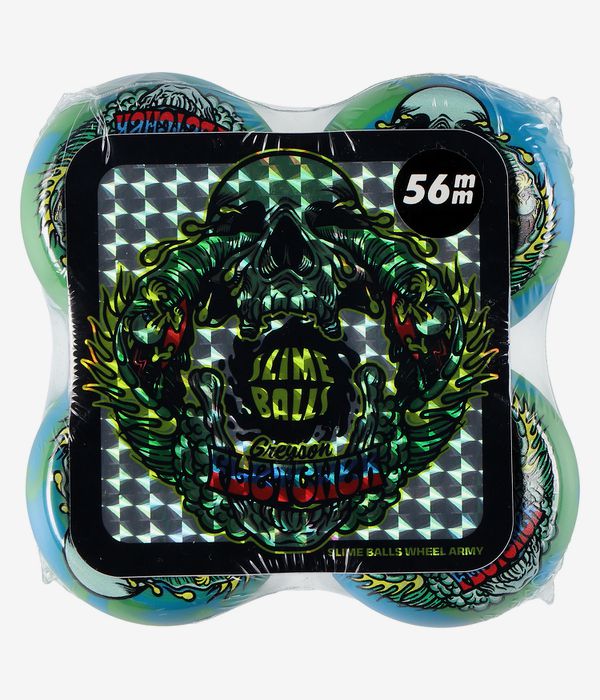 Santa Cruz Fletcher Guest Vomit Mini Slime Balls Wielen (green blue swirl) 56 mm 99A 4 Pack