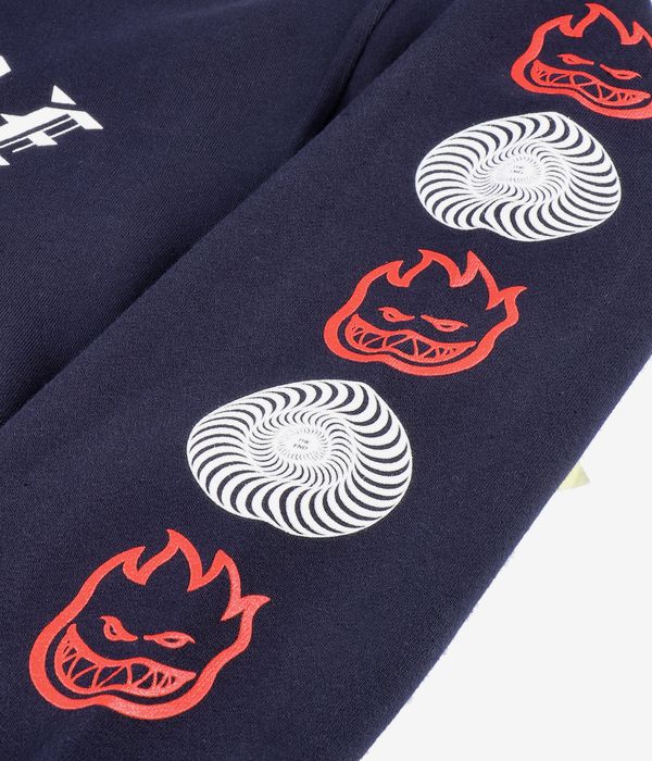 Spitfire Old E Combo Hoodie (navy white red)