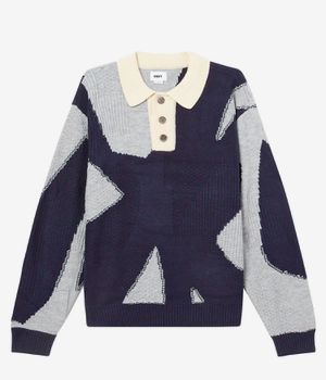 Obey Luca Polo Sweatshirt (heather grey multi)