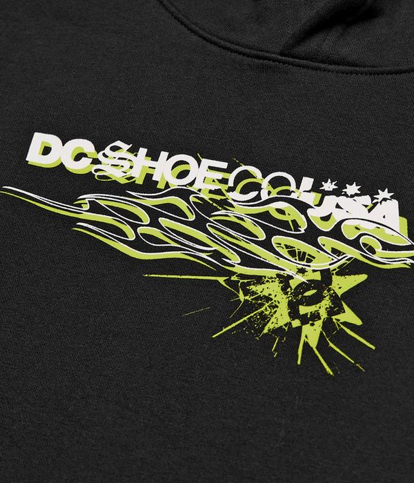 DC Side Flame Hoodie kids (black)