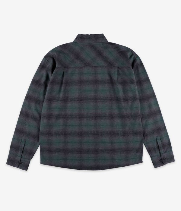 skatedeluxe Script Flanell Organic Shirt (dark green check)