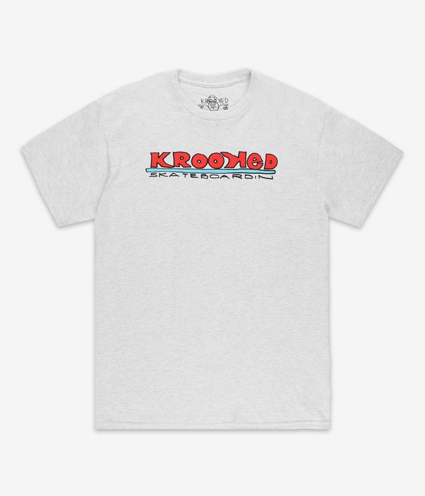 Krooked Skateboardin T-Shirt (ash)