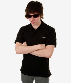 Carhartt WIP Basic Koszulka Polo (black white)