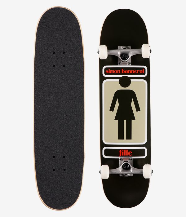 Girl Bannerot 93 Til 8" Complete-Skateboard (black)