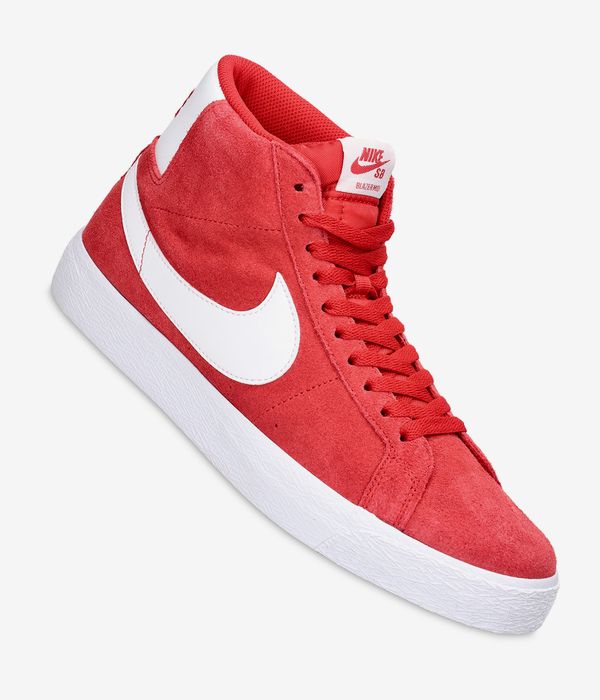 Shop Nike SB Zoom Blazer Mid Shoes (university red white) online