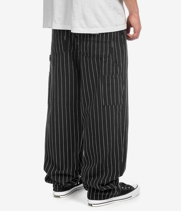 Carhartt WIP OG Single Knee Pant Fountain Jeans (seaton stripe black wax rinsed)