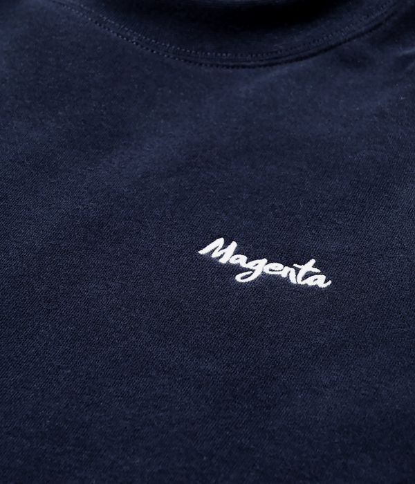 Magenta Script Sweatshirt (navy)