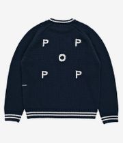 Pop Trading Company Knitted Logo Sweatshirt (navy)