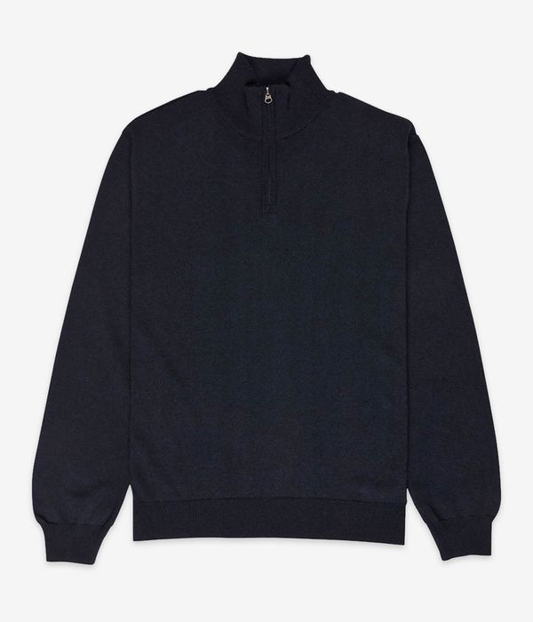 Element Icon Embroidery 1/4-Zip Sweater (blue mirage)