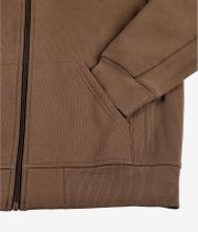 Carhartt WIP American Script Zip-Sweatshirt avec capuchon (lumber)