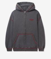 Butter Goods Jive Zip-Sweatshirt avec capuchon (washed black)
