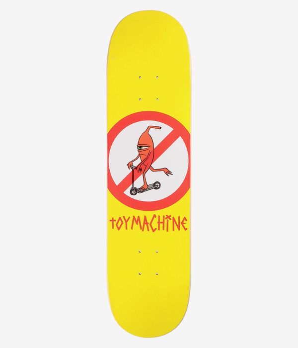 Toy Machine No Scooter 8" Skateboard Deck (yellow)