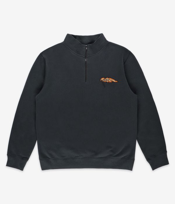 Anuell Lundstam Organic Half Zip Sweatshirt (charcoal)