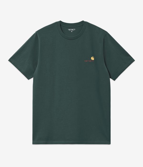 Carhartt WIP American Script Organic T-Shirt (kale green)