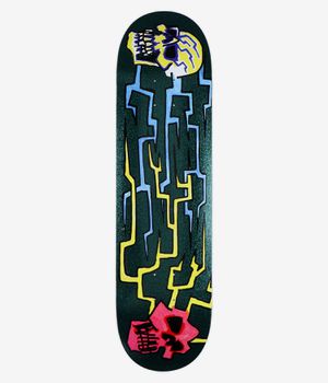 Krooked Worrest Skulls And Bolts Twin Tail Slick 8.3" Skateboard Deck (multi)