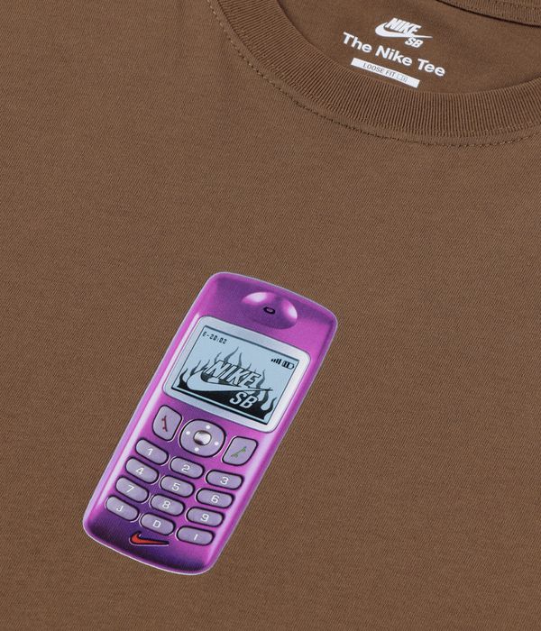 Nike SB Phone T-Shirt (mosswood brown)