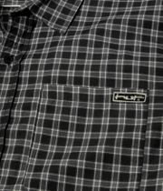 HUF Stretch Micro Plaid Hemd (black)