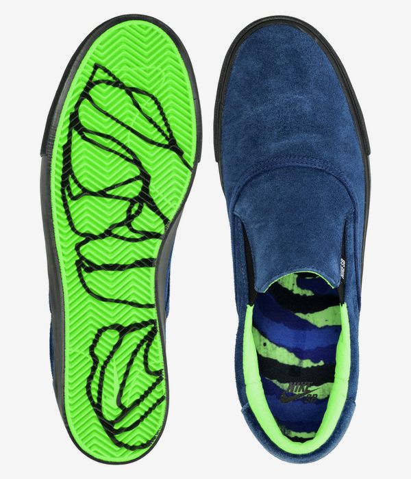 Nike SB Zoom Verona Slip x Leo Baker Chaussure (blue void black)