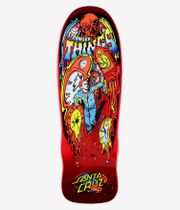 Santa Cruz x Stranger Things Grabke Max Melting Clock 9.7" Skateboard Deck (red)