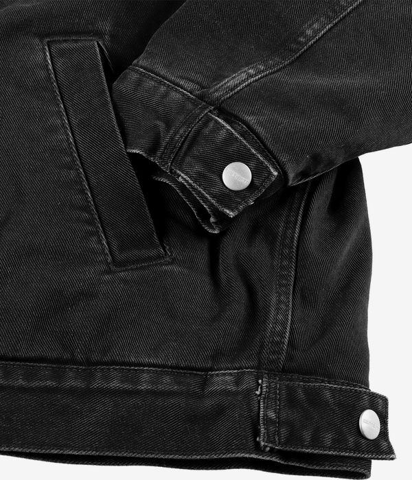 Carhartt WIP Herald Organic Maitland Giacca (black wall stone washed)