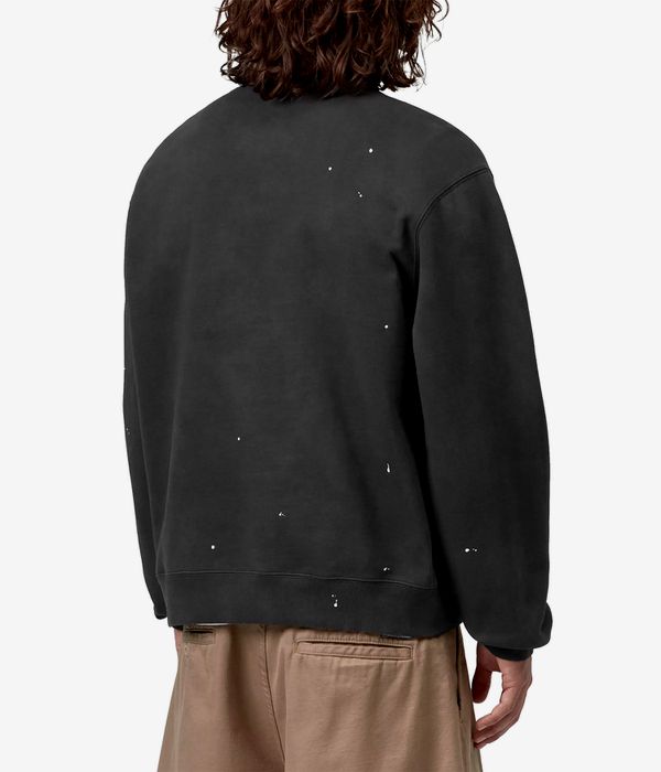 Carhartt WIP Painter Sweatshirt (black destroy wash splatter)