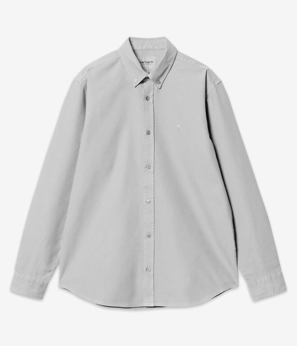 Carhartt WIP Bolton Oxford Camisa (sonic silver garment dyed)