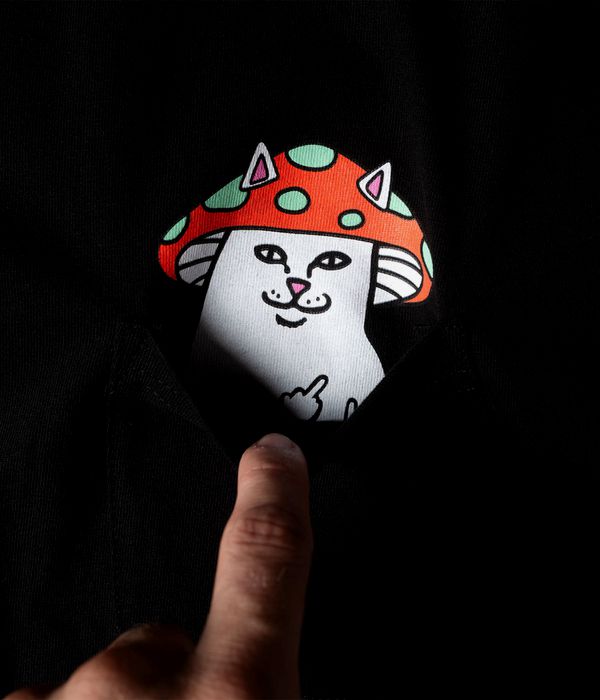 RIPNDIP Lord Shroom Pocket T-Shirt (black)