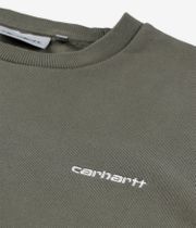 Carhartt WIP Script Embroidery Sweatshirt (leaf white)