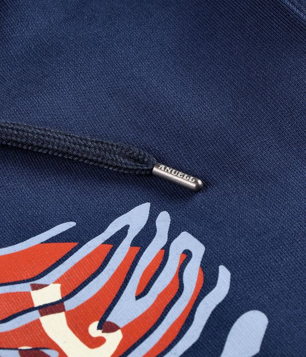 Anuell Slickum Organic Zip-Sweatshirt avec capuchon (navy)