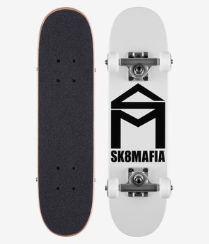 Sk8Mafia House Logo Micro 6" Complete-Board (white black)