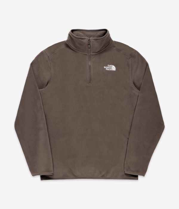 The North Face 100 Glacier 1 4 Zip Sweatshirt smokey brown
