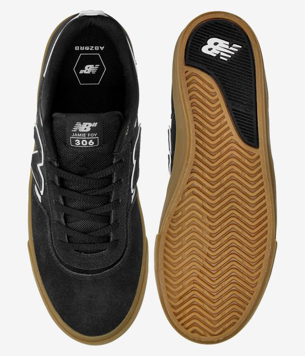 New Balance Numeric 306 Shoes (black white gum)