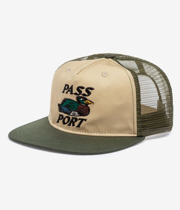 Passport Fast Duck Workers Trucker Casquette (cream elm)