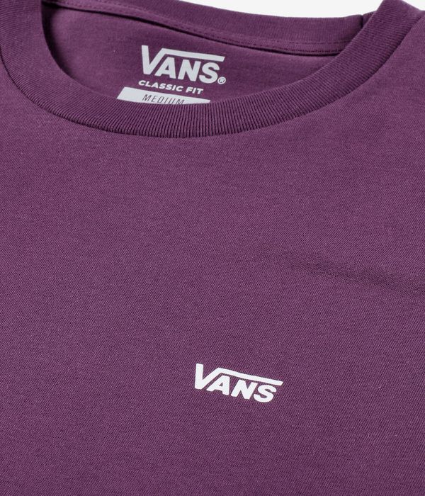 Vans Left Chest Logo T-Shirty (blackberry wine)