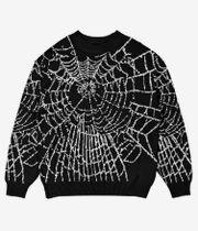 Wasted Paris Grid Sweater (black white)