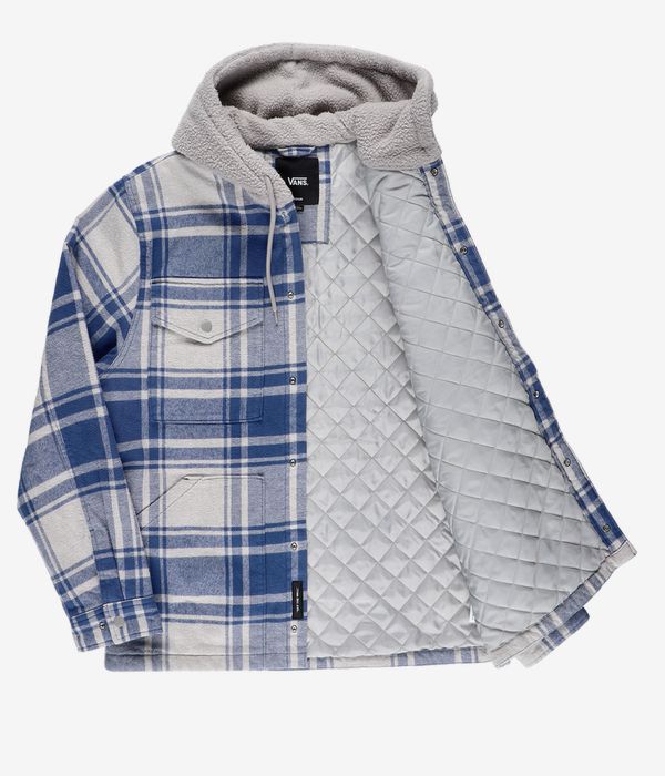 Vans Piedmont Plaid Shacket Jacket (oatmeal heather true navy)