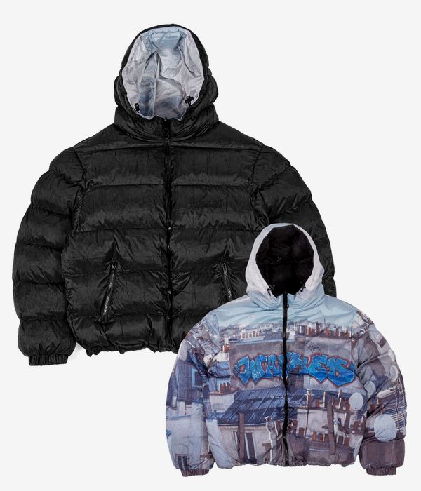 Wasted Paris Elevation Puffer Jacket reversible (black multi)