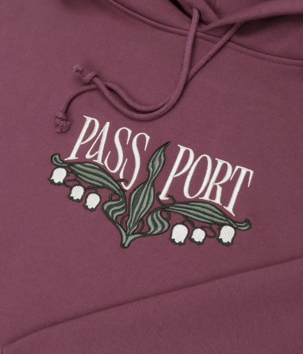 Shop Passport Lily Of The Valley Hoodie washed berry online skatedeluxe