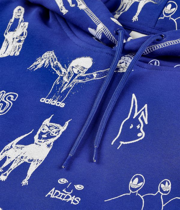 Acheter adidas Dill sweat a capuche team royal blue white online skatedeluxe