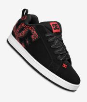 DC Court Graffik Shoes (black white red)