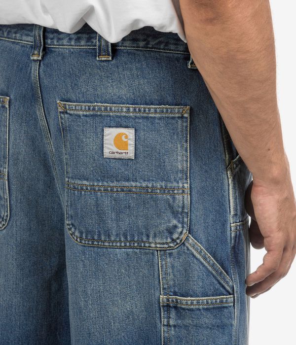 Carhartt WIP Double Knee Pant Shorts (blue old used wash)