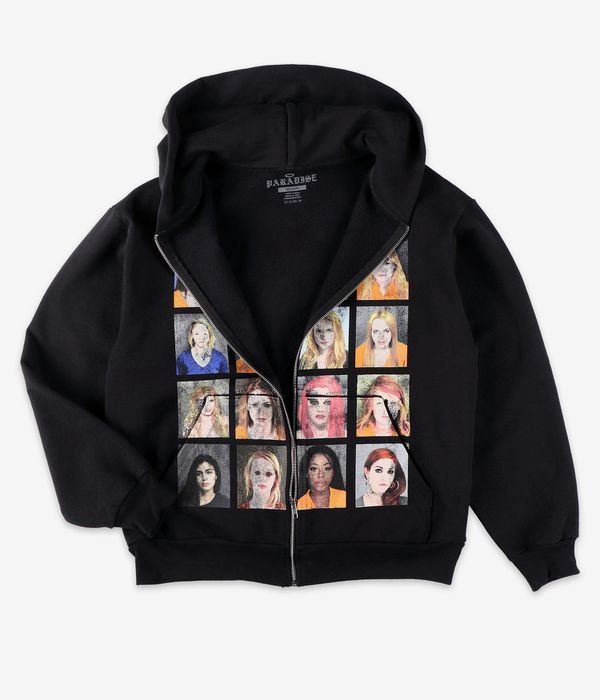 Paradise NYC Bad Girls Zip-Hoodie (vintage black)