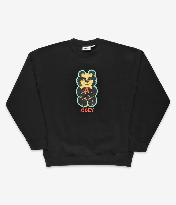 Shop Obey Bear Icon Sweatshirt black online skatedeluxe